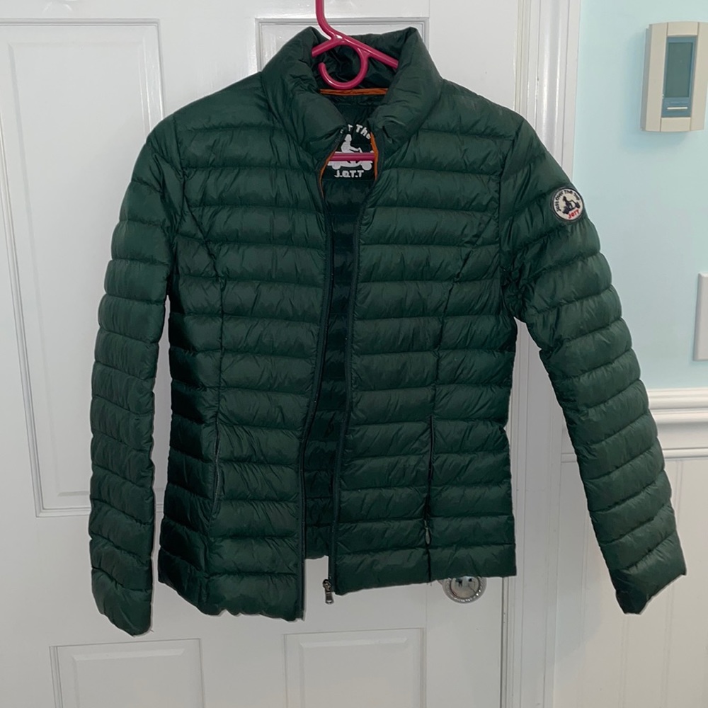 Authentic Just Over The Top (JOTT) Hunter Green Down Puffer Jacket